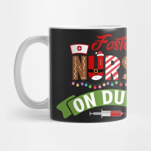 Funny Nurse Life Christmas Pun Quote Hilarious Joke Idea Foster Mug